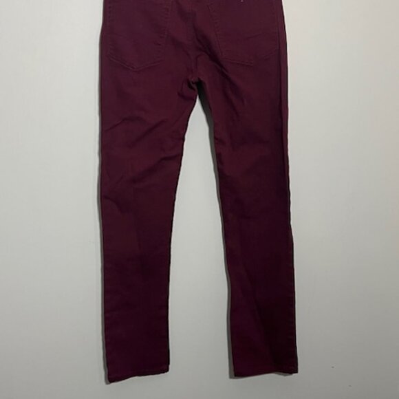 Royal Blue Skinny Fit Size 34x32 Maroon Jeans - Picture 7 of 12